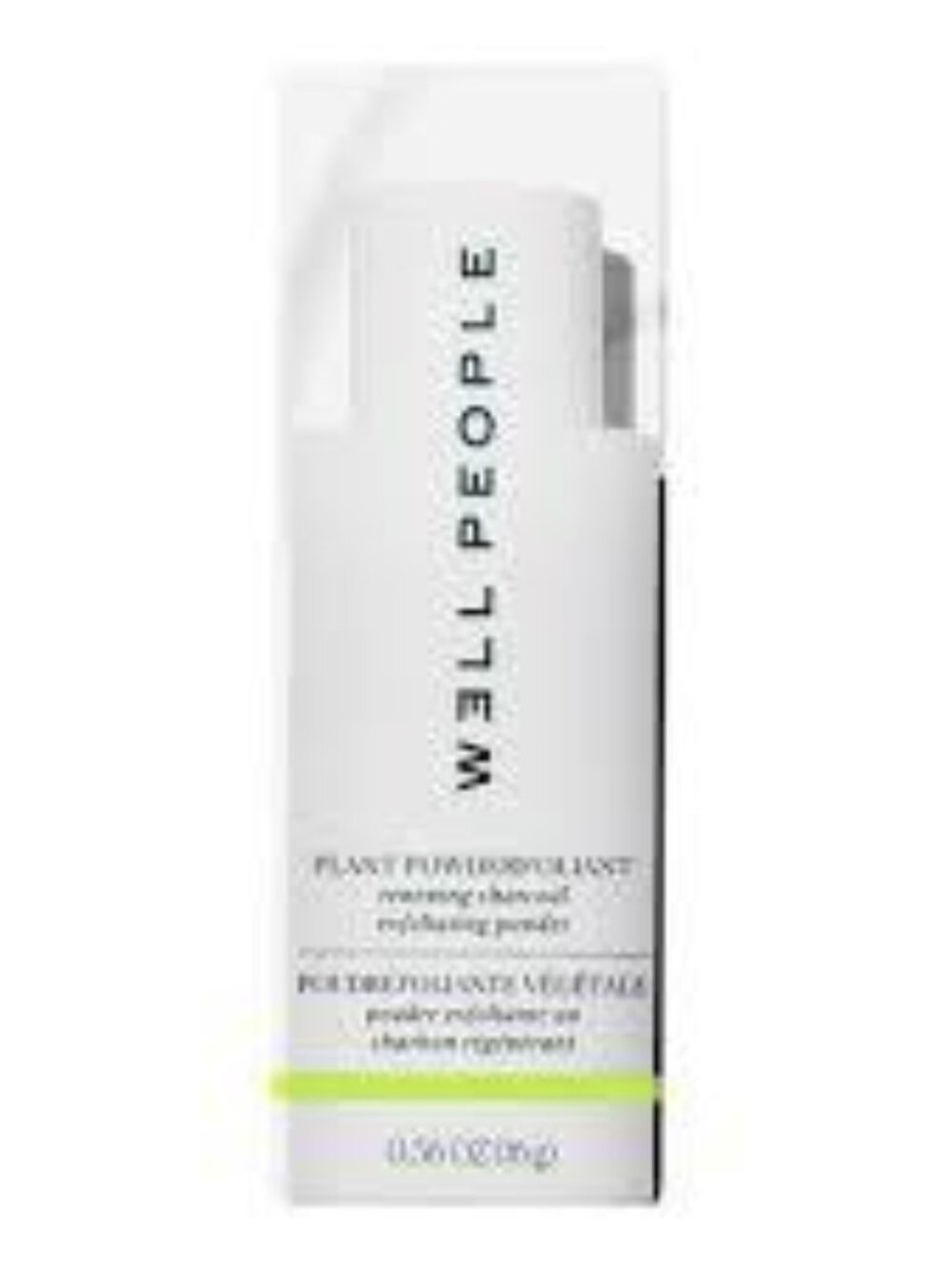 NEW Well People Plant Powderfoliant renewing charcoal exfoliating powder
